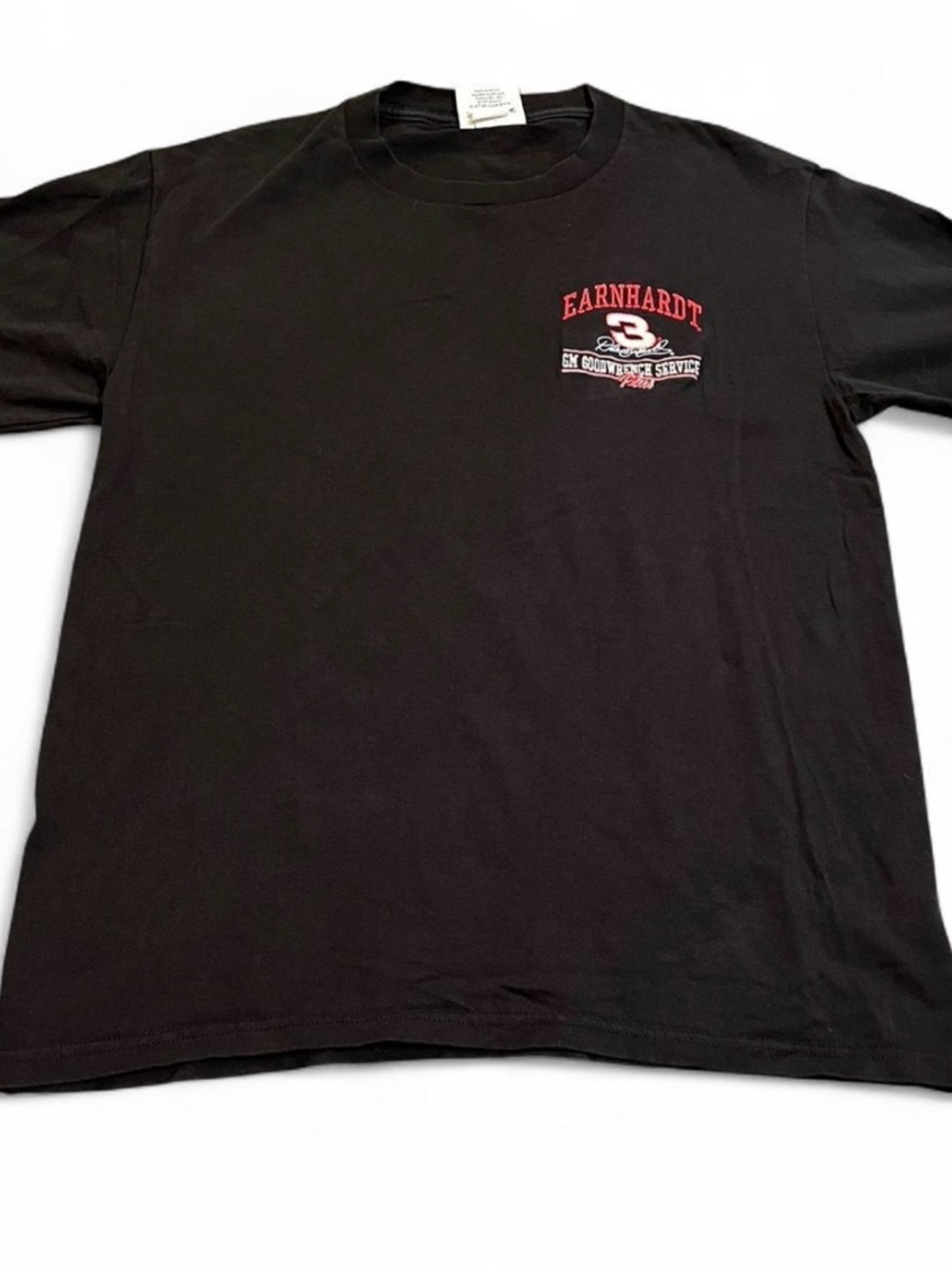 Vintage Chase Authentics NASCAR Dale Earndhart Jr Black Embroidered Shirt Sz M